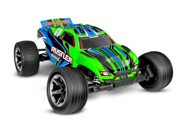 Product Image for  Rustler 2wd Truck RTR HD w/USB-C Charger and Battery, Traxxas #37254-8