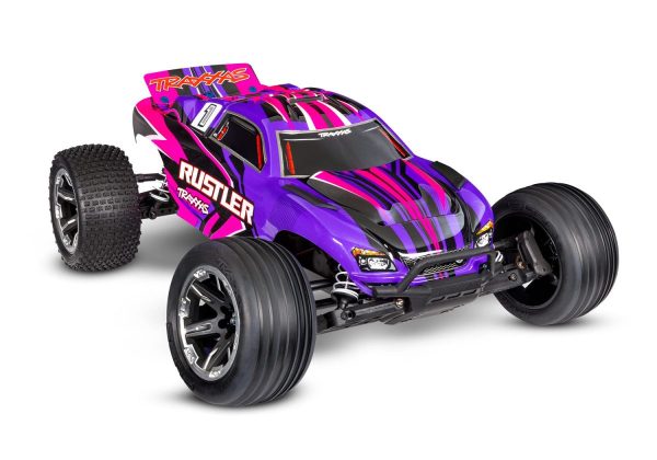 Product Image for  Rustler 2wd Truck RTR HD w/USB-C Charger and Battery, Traxxas #37254-8