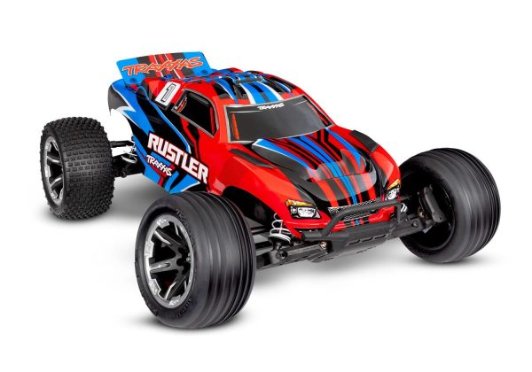 Product Image for  Rustler 2wd Truck RTR HD w/USB-C Charger and Battery, Traxxas #37254-8