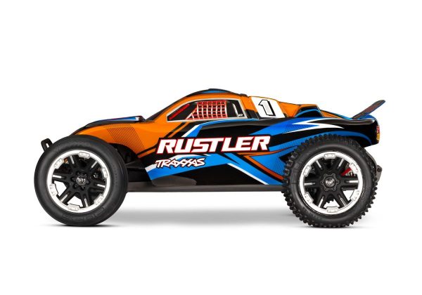 Product Image for  Rustler 2wd Truck RTR HD w/USB-C Charger and Battery, Traxxas #37254-8