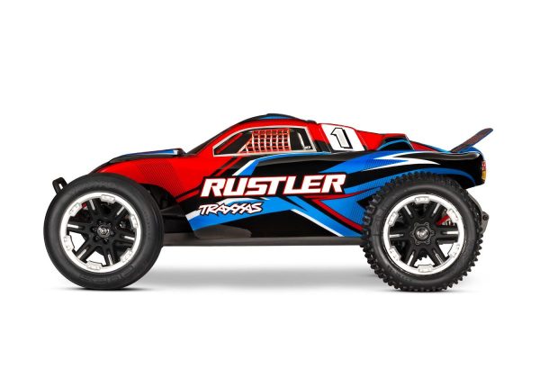 Product Image for  Rustler 2wd Truck RTR HD w/USB-C Charger and Battery, Traxxas #37254-8