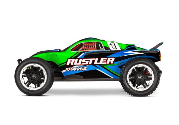 Product Image for  Rustler 2wd Truck RTR HD w/USB-C Charger and Battery, Traxxas #37254-8