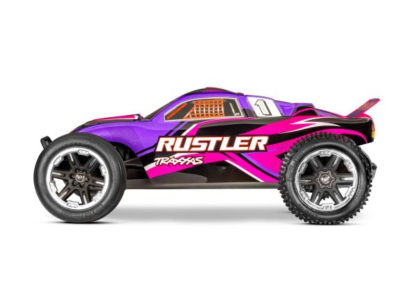 Product Image for  Rustler 2wd Truck RTR HD w/USB-C Charger and Battery, Traxxas #37254-8