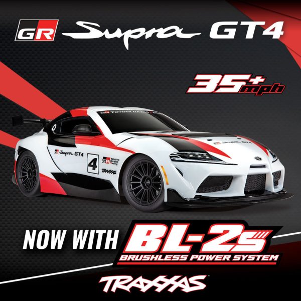 Product Image for  4-Tec Toyota GR Supra GT4 BL-2s Traxxas 93164-4, Includes Free Battery and Charger
