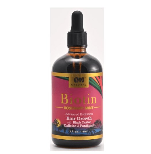 Product Image for Biotin Oil – Rosemary Mint Advanced Hydration Hair Growth with Black Castor, Caffeine, & Panthenol -4 0z