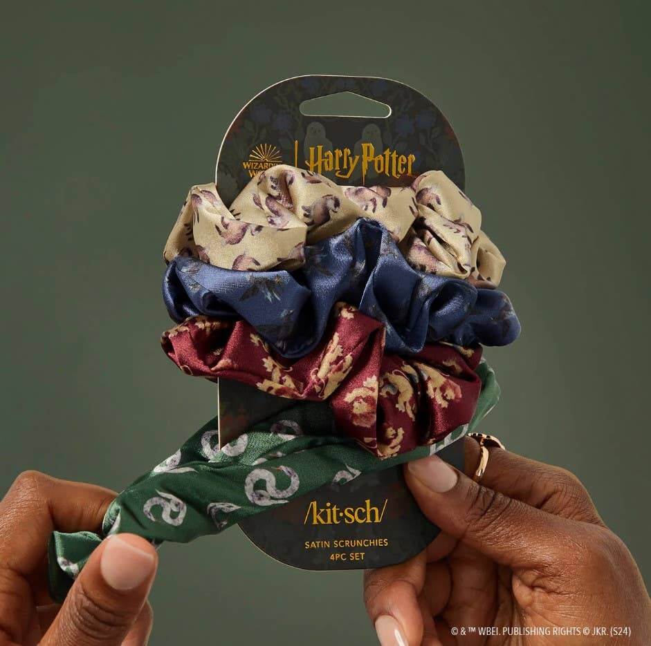 Product Image for Harry Potter x Kitsch Satin Sleep Scrunchies 4pc Set