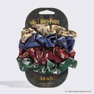Product Image for Harry Potter x Kitsch Satin Sleep Scrunchies 4pc Set