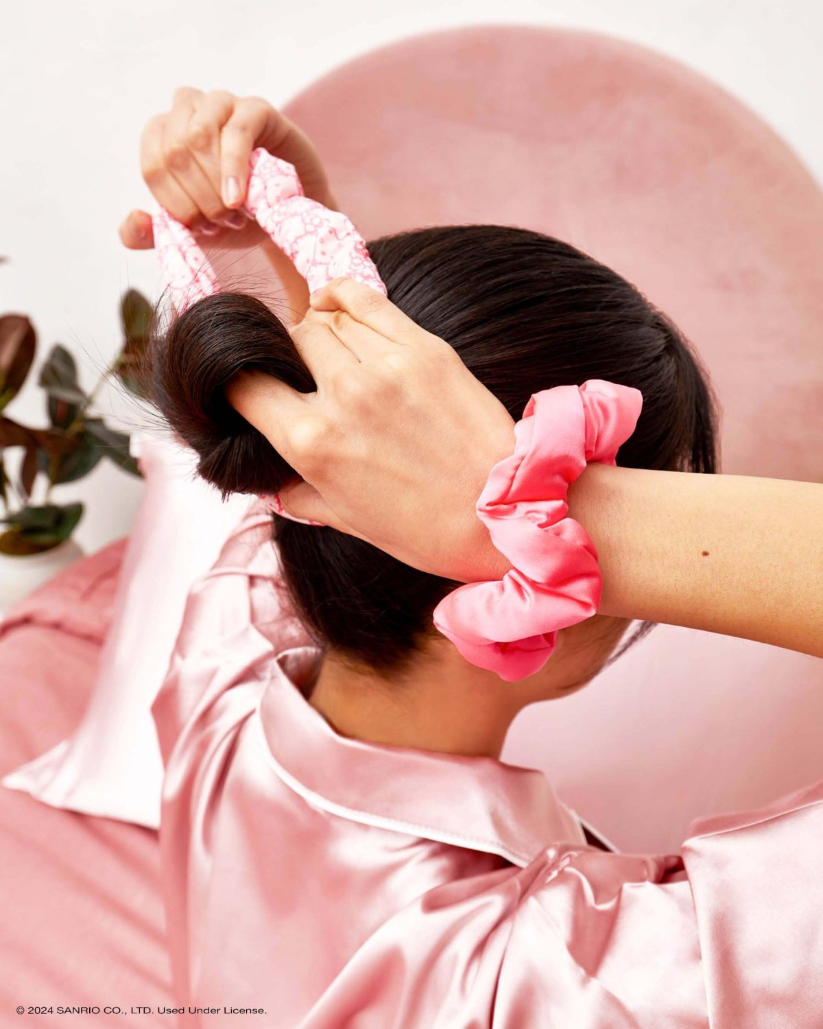 Product Image for Hello Kitty x Kitsch Recycled Fabric Puffy Scrunchies 3pcSet