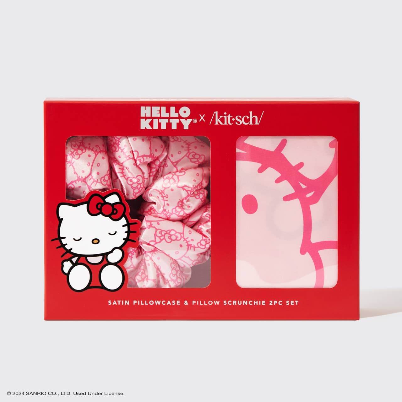 Product Image for Hello Kitty x Kitsch Satin Pillowcase & Pillow Scrunchie Set