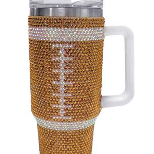 Product Image for Gameday Football Bling Glam 40 oz Insulated Tumbler