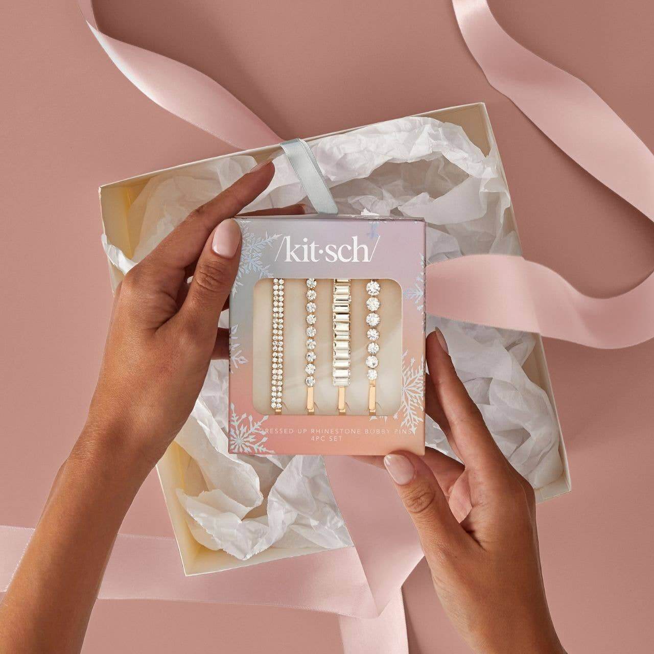 Product Image for Holiday All Dressed up Rhinestone Bobby Pins 4pc Set