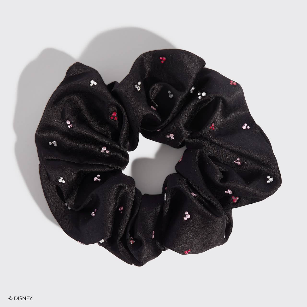 Product Image for Kitsch & Mickey and Minnie Recycled Fabric Scrunchie – Black