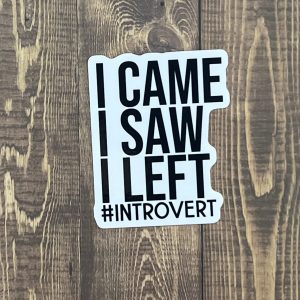Product Image for  I Came I Saw I Left #Introvert
