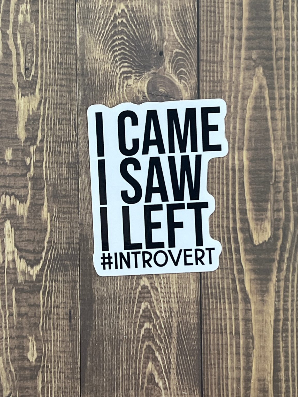 Product Image for I Came I Saw I Left #Introvert