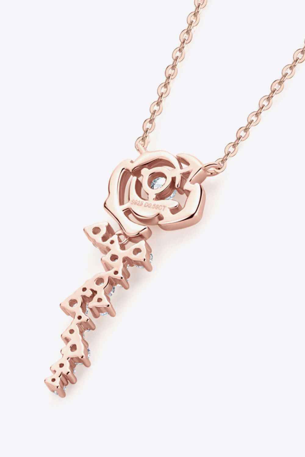 Product Image for Precious Rose Pendant Necklace 925 Sterling Silver 18K Rose Gold-Plated