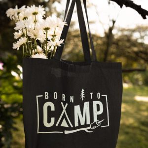 Product Image for Born to Camp Canvas Tote Bag