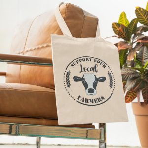 Product Image for Moo-ve Over Plastic 🐄 – Local Farmer Cotton Tote