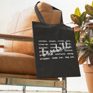 Product Image for Baseball Lingo Cotton Tote