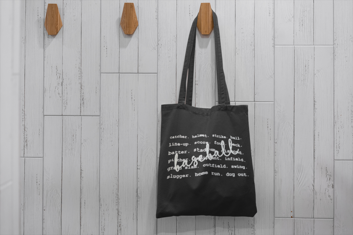 Product Image for Baseball Lingo Cotton Tote