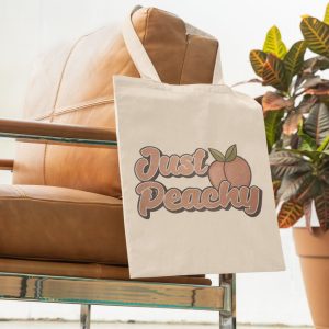 Product Image for Just Peachy Cotton Tote Bag