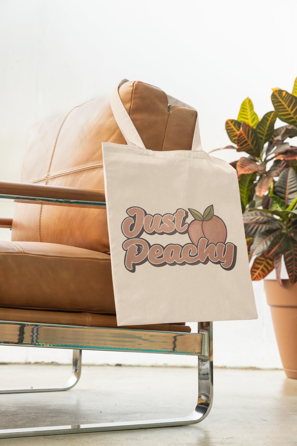 Product Image for Just Peachy Cotton Tote Bag