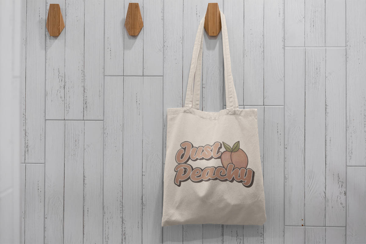 Product Image for Just Peachy Cotton Tote Bag