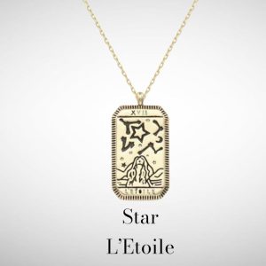 Product Image for Star Tarot Card Gold Necklace