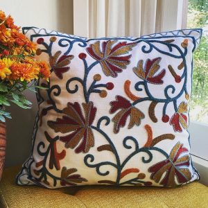 Product Image for Fall Leaves Embroidered Pillow Cover