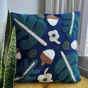 Product Image for Oak and Acorn Embroidered Pillow Cover