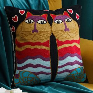 Product Image for So In Love Embroidered Throw Pillow Cover
