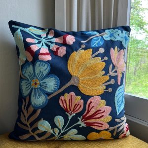 Product Image for  Midnight Gardens Embroidered Throw Pillow Cover