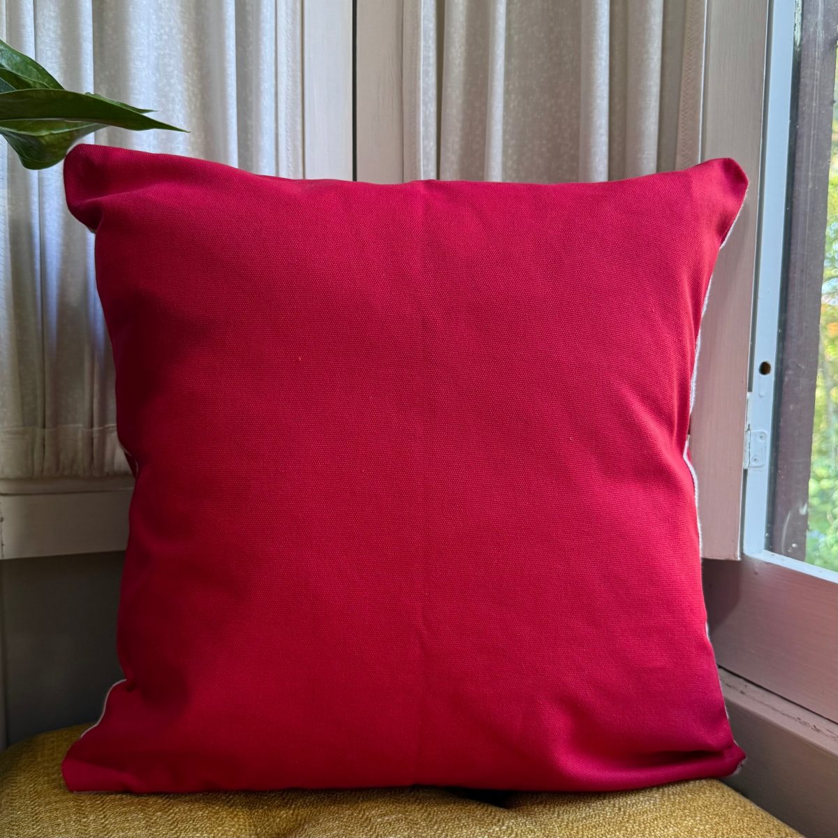 Product Image for Santa and Reindeer Embroidered Pillow Cover