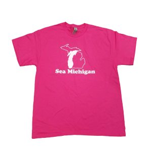 Product Image for  T-Shirt – Heliconia (Pink) – White Print