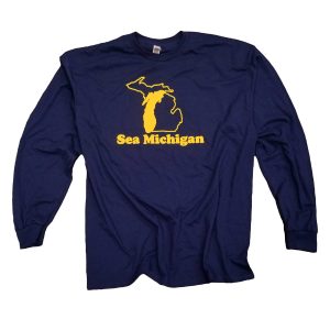 Product Image for  Long Sleeve Shirt – Navy – Yellow Print