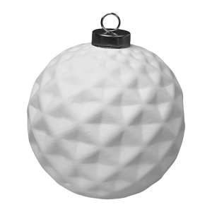Product Image for Faceted Silver Cap Ball Ornament