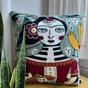 Product Image for Día de Muertos Embroidered Pillow Cover