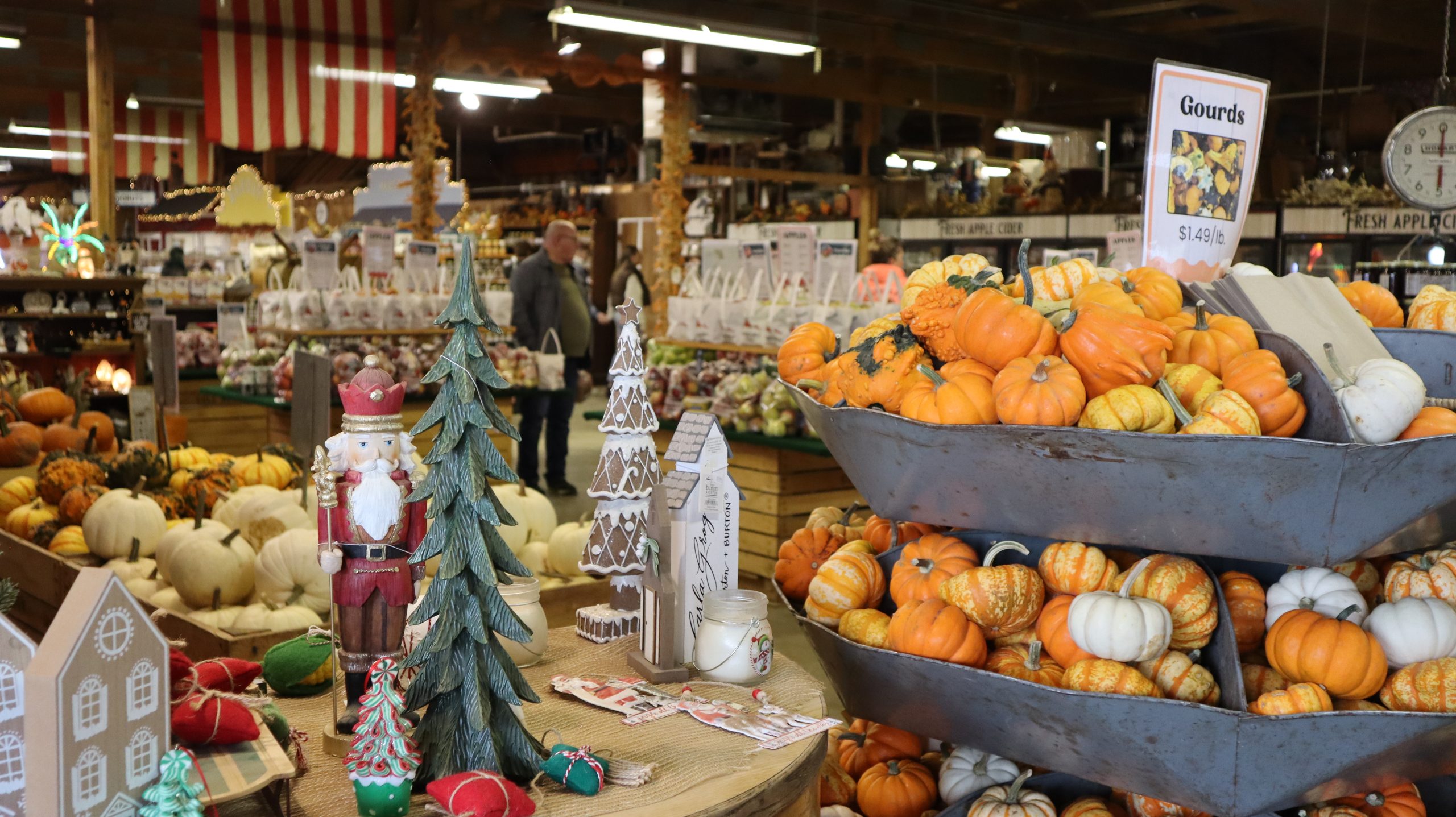 Iowa background with shops