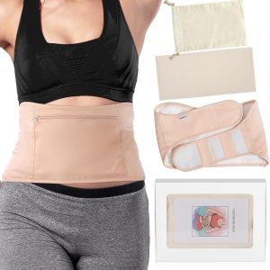 Product Image for DEROWN Castor Oil Packs for Liver Detox, Less Mess Made of Organic Cotton Flannel & Waterproof PUL, Reusable Massage Castor Oil Pack Kit with Anti Oil Leak Design (Oil Not Included)