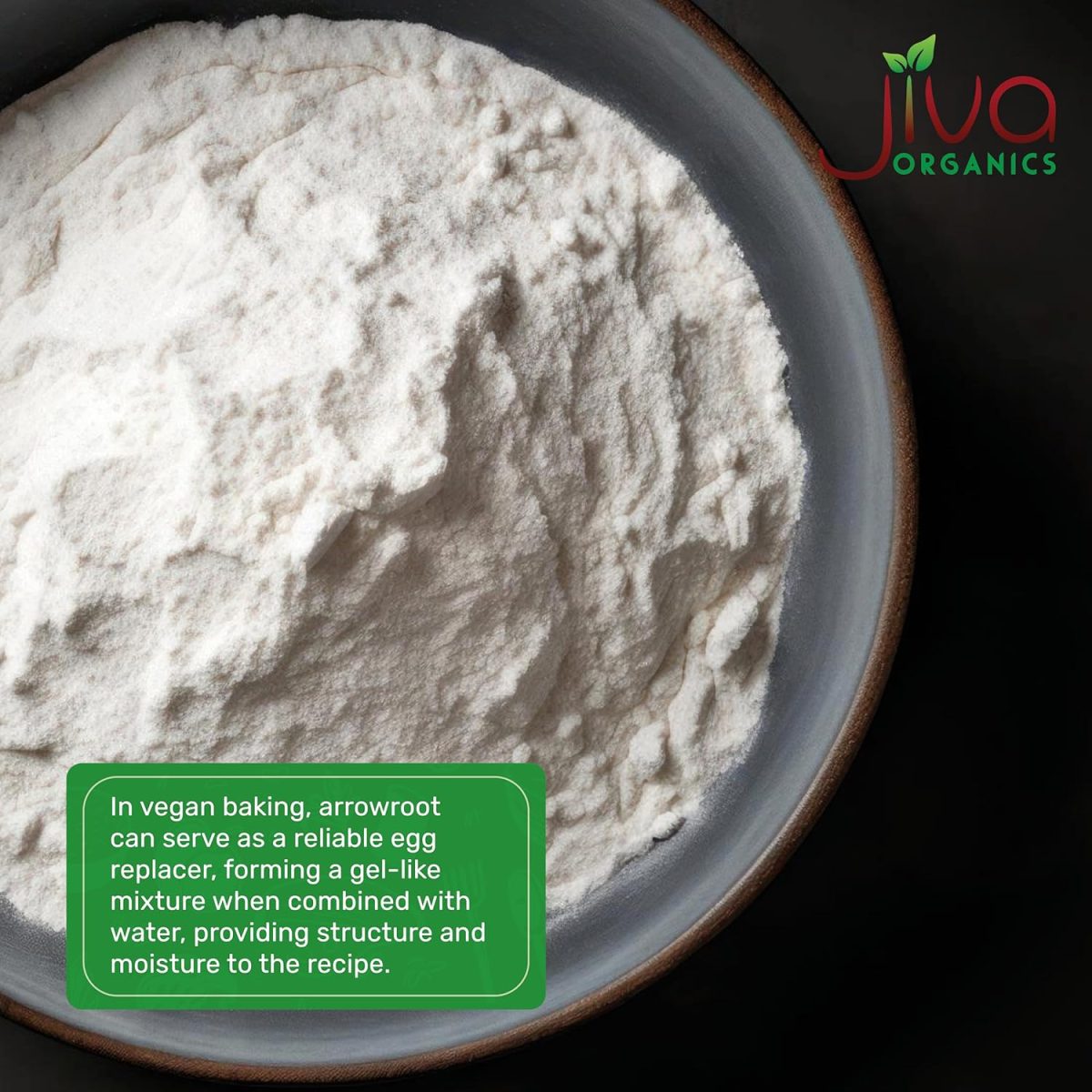 Product Image for Jiva Organics Organic Arrowroot Flour (Powder) 8 Ounce Bag – Raw, Non-GMO, Gluten Free