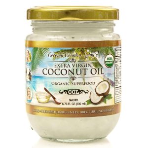 Product Image for Coconut Country Living’s Extra Virgin Coconut Oil – Cold Pressed, Unrefined organic Superfood for Hair, Skin, Beauty, Cooking – Keto & Paleo Diet Friendly – 6.76 oz