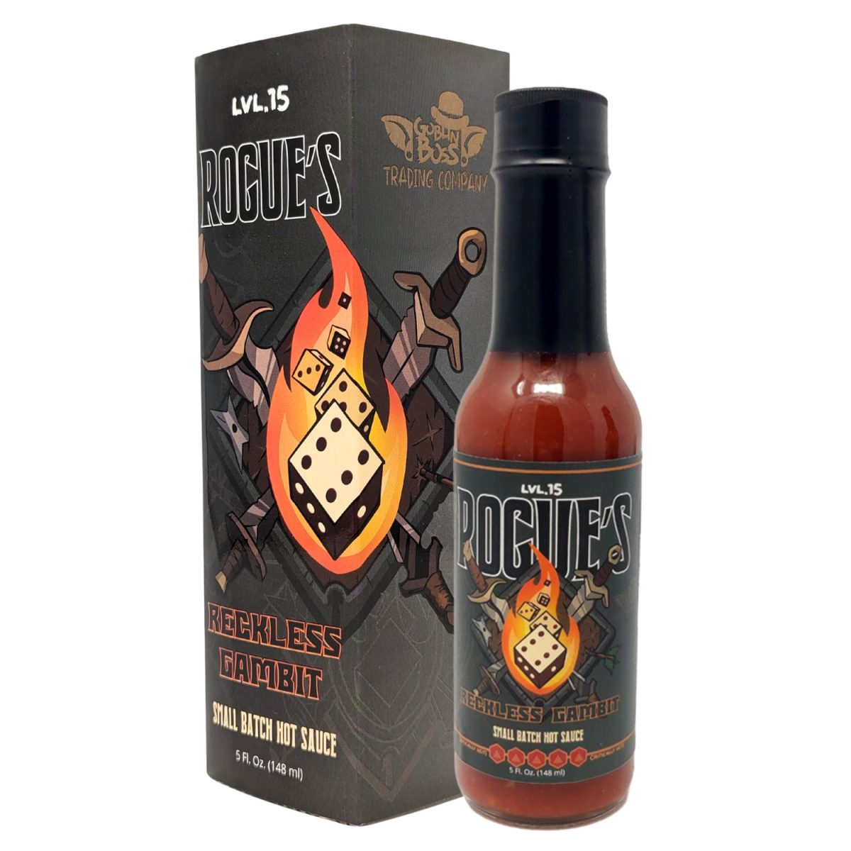 Product Image for Goblin Boss Rogue’s Reckless Gambit Hot Sauce