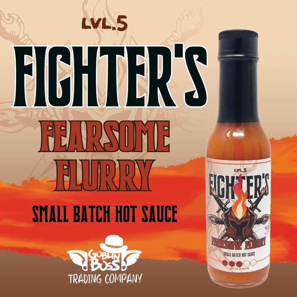 Product Image for Goblin Boss Fighter’s Fearsome Flurry Hot Sauce