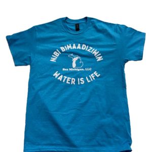 Product Image for  T-Shirt- Water Is Life – Heather Sapphire