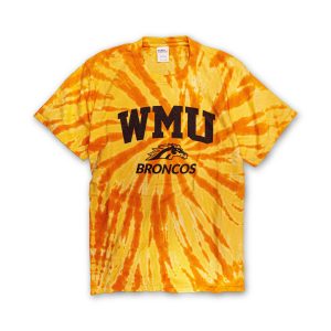 Product Image for WMU Broncos Gold Tie-Dye Short Sleeve