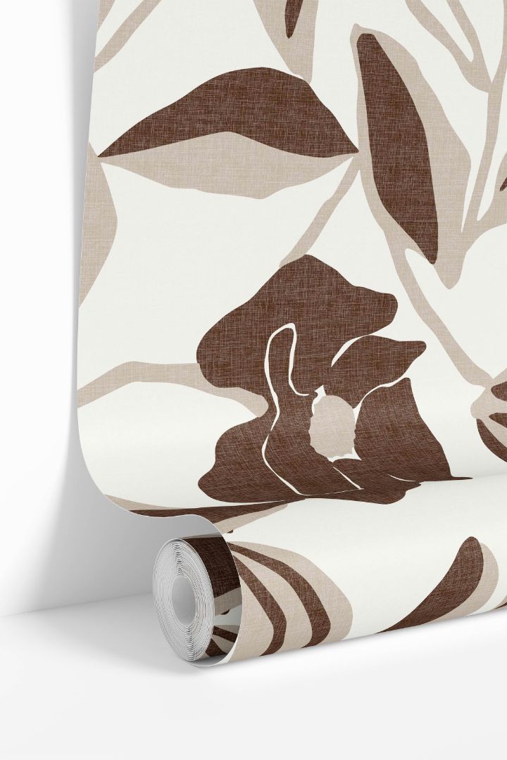 Product Image for Mocha Flora Wallpaper – 2191