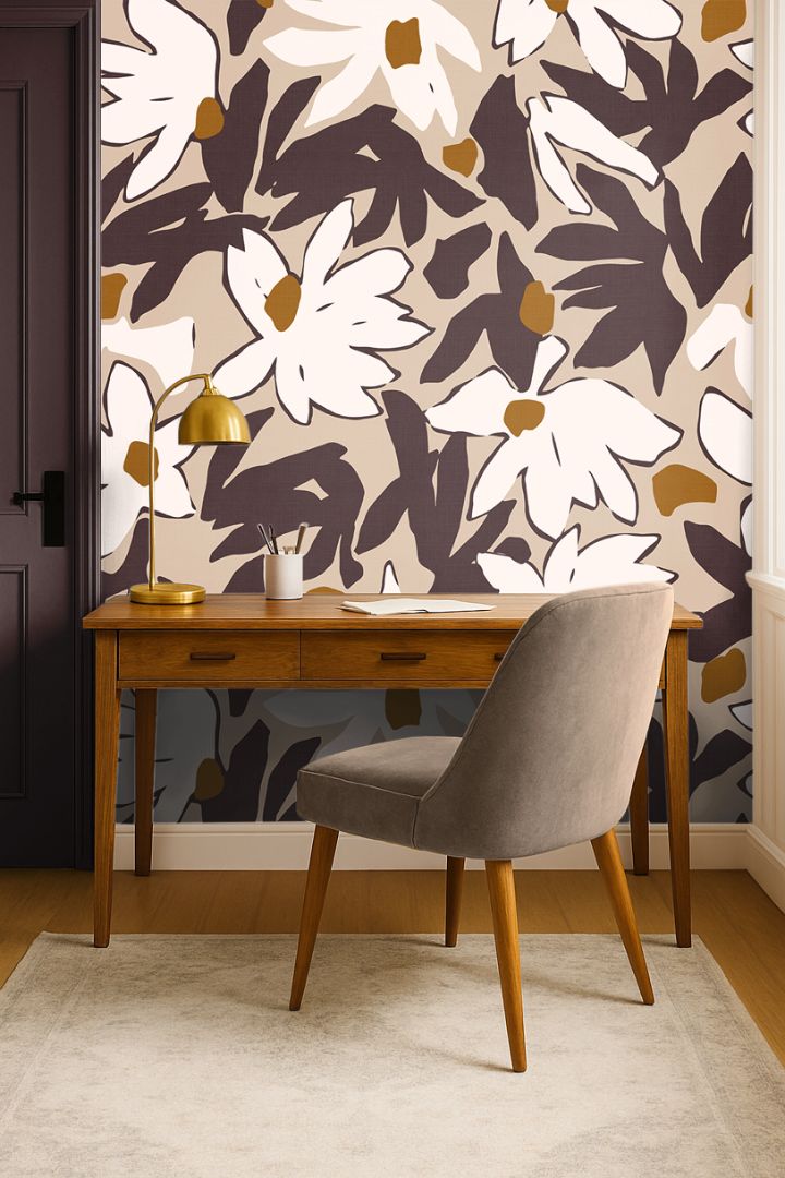 Product Image for Bordeaux Bloom Wallpaper – 2253
