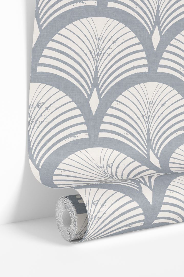 Product Image for Marincroft Blue Gray Geometric Wallpaper – 2243