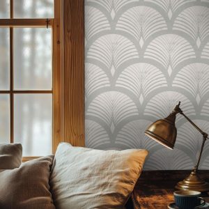 Product Image for  Ariscroft Taupe Geometric Wallpaper – 2246