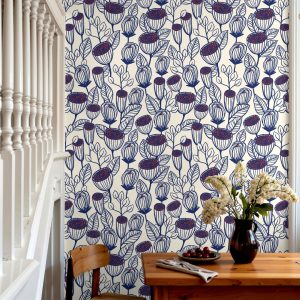 Product Image for Podmont Blue Botanical Wallpaper – 3106