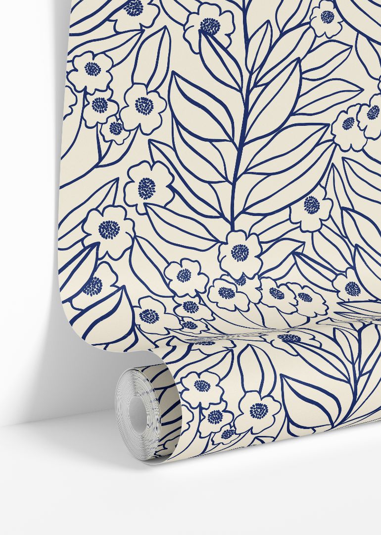 Product Image for Indigo Arbor Botanical Wallpaper – 3109